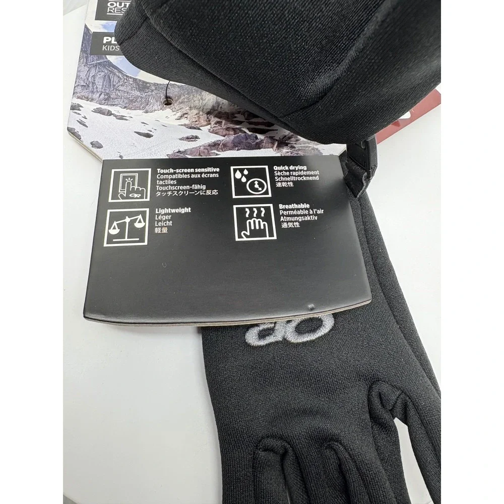 Outdoor‎ Research Kids PL Sensor Gloves Touchscreen Compatible Black Size S
